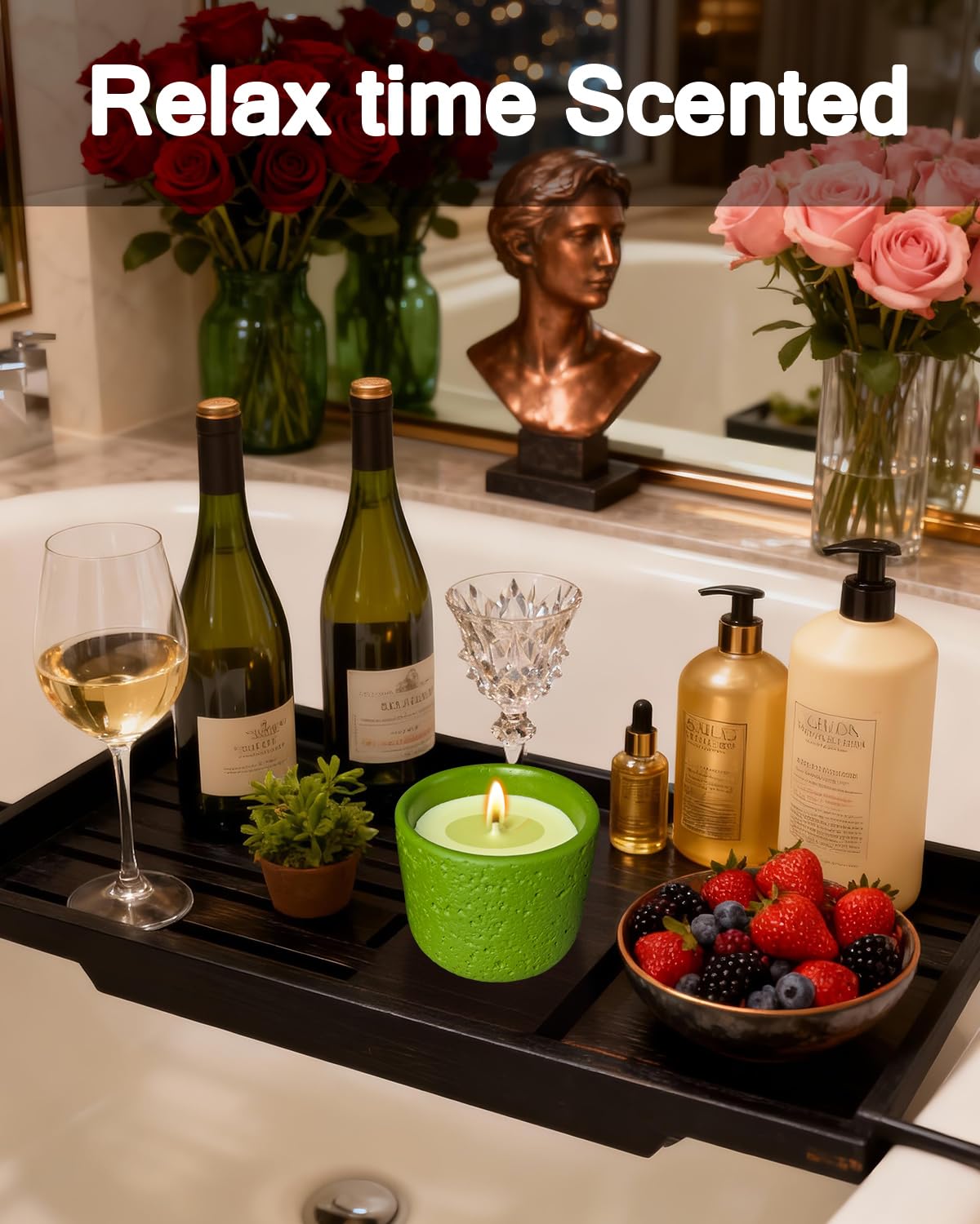 Duftkerzen Set | 4 Set Aromatherapie Kerzen Set | Tragbare Reisekerze | Dekorative Haushaltskerze für Frauen, Mutter, Frau, Freundin | Langlebige Home Duftkerze für Weihnachten, Bad, Yoga