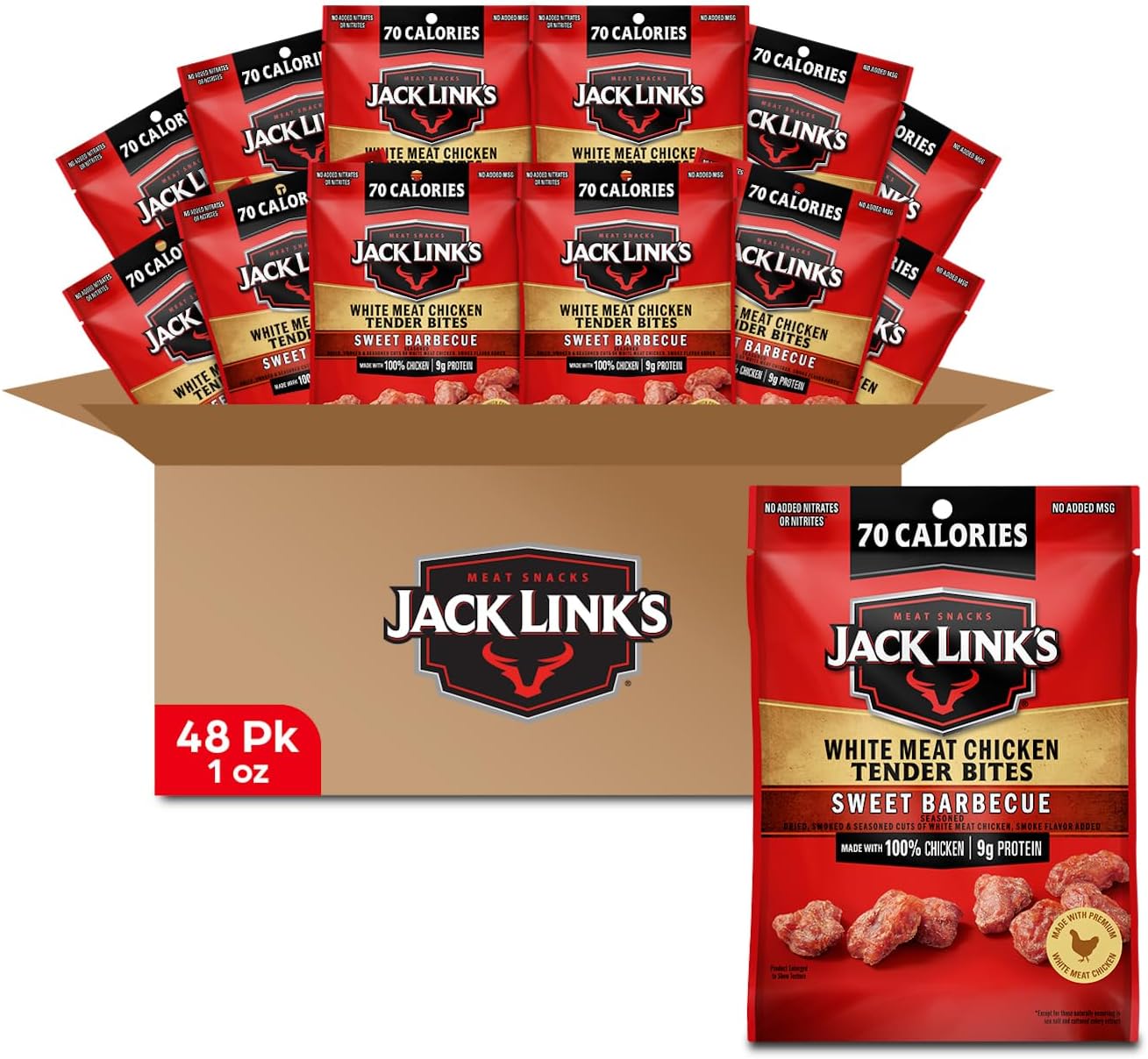 Jack Link's Chicken Tender Bites, Sweet BBQ, Bulk Pack