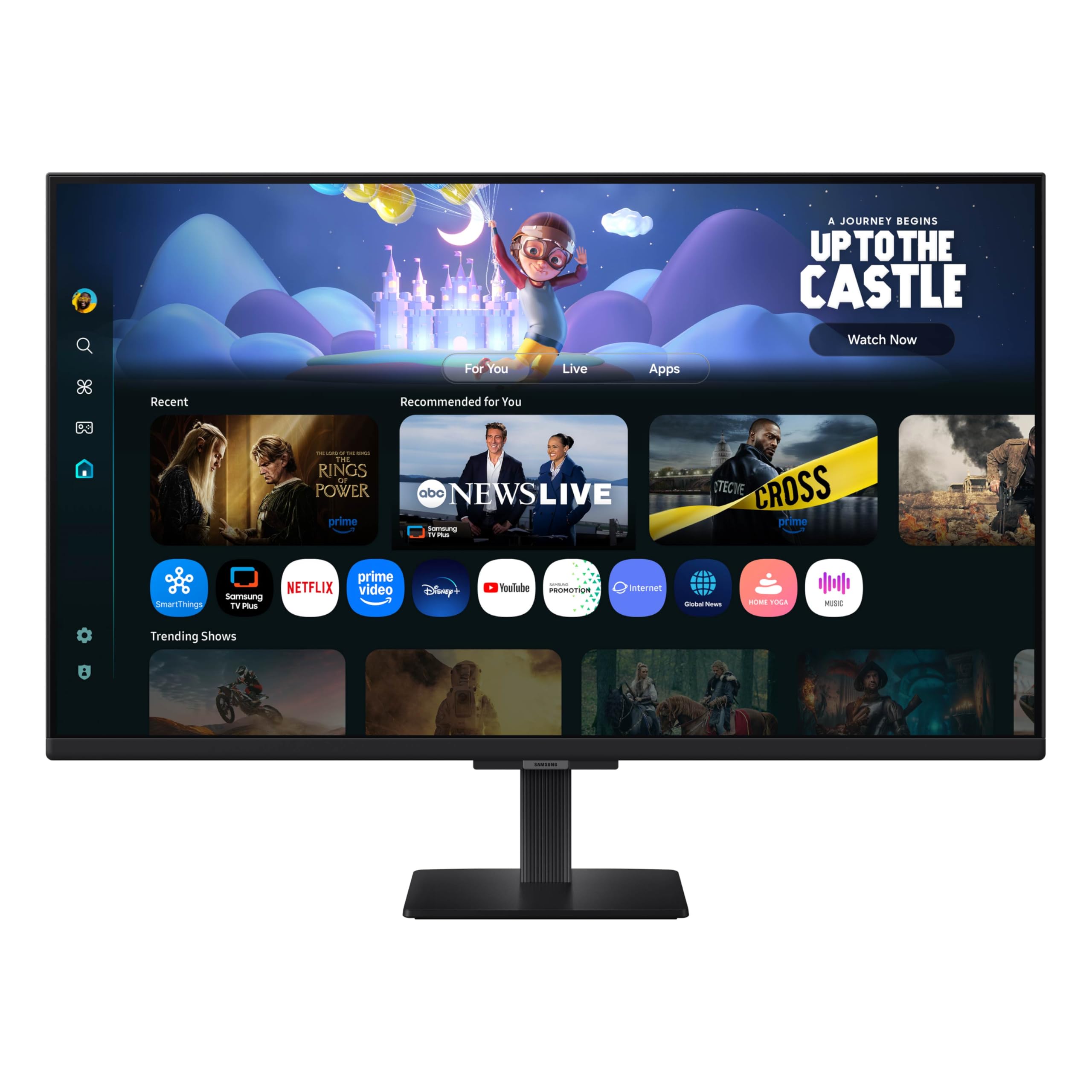 SAMSUNG 32-Inch M5 (M50F) Series FHD Smart Monitor with Streaming TV, Speakers, HDR10, Gaming Hub, Multiple Ports, Workout Tracker, Vision Accessibility Tools, Black, LS32FM502ENXZA