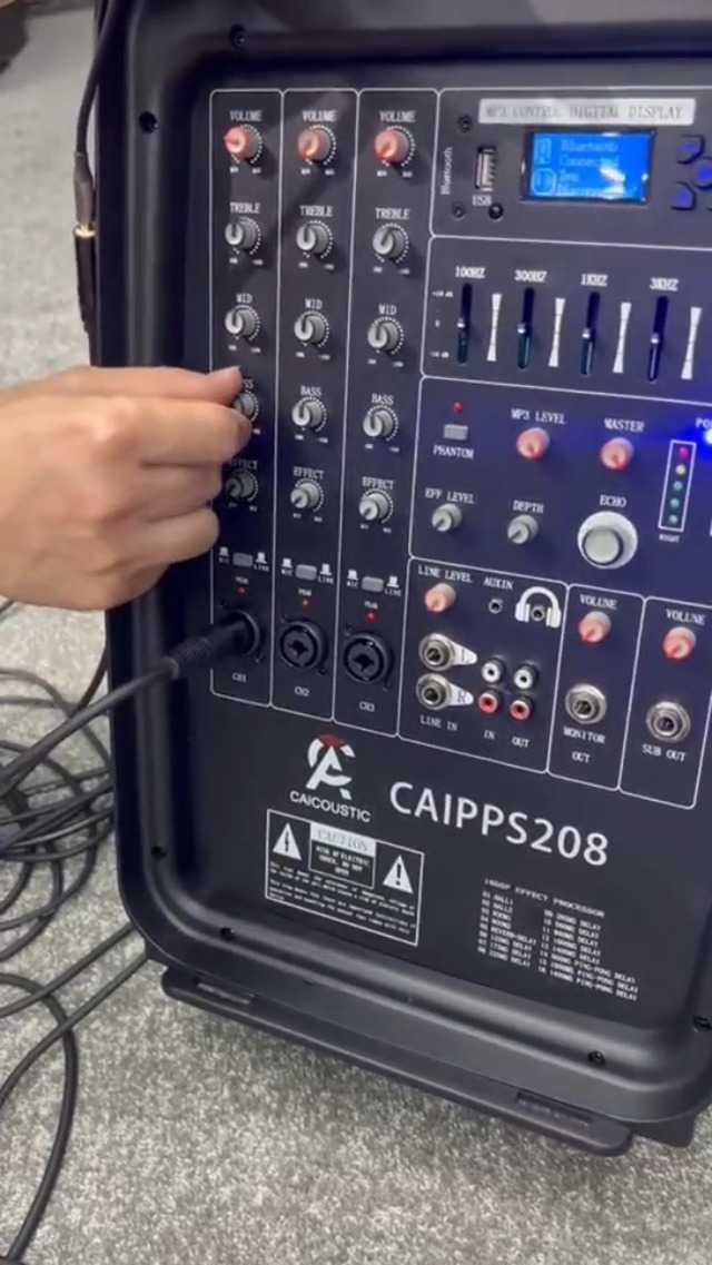 Amazon.com: CAICOUSTIC All-in-One 2-Way PA Speaker System DJ Mixer
