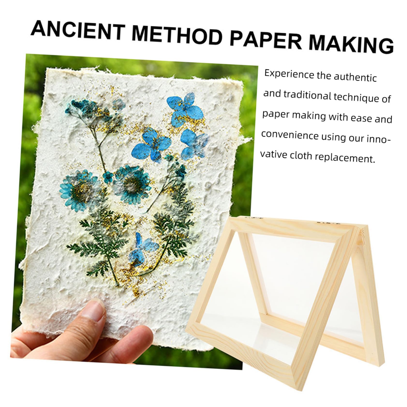 DOITOOL 10 Sets Paper Crafts Mesh Cloth Paper Making Cloth DIY Replacement Pad (a4) Authentic Creative