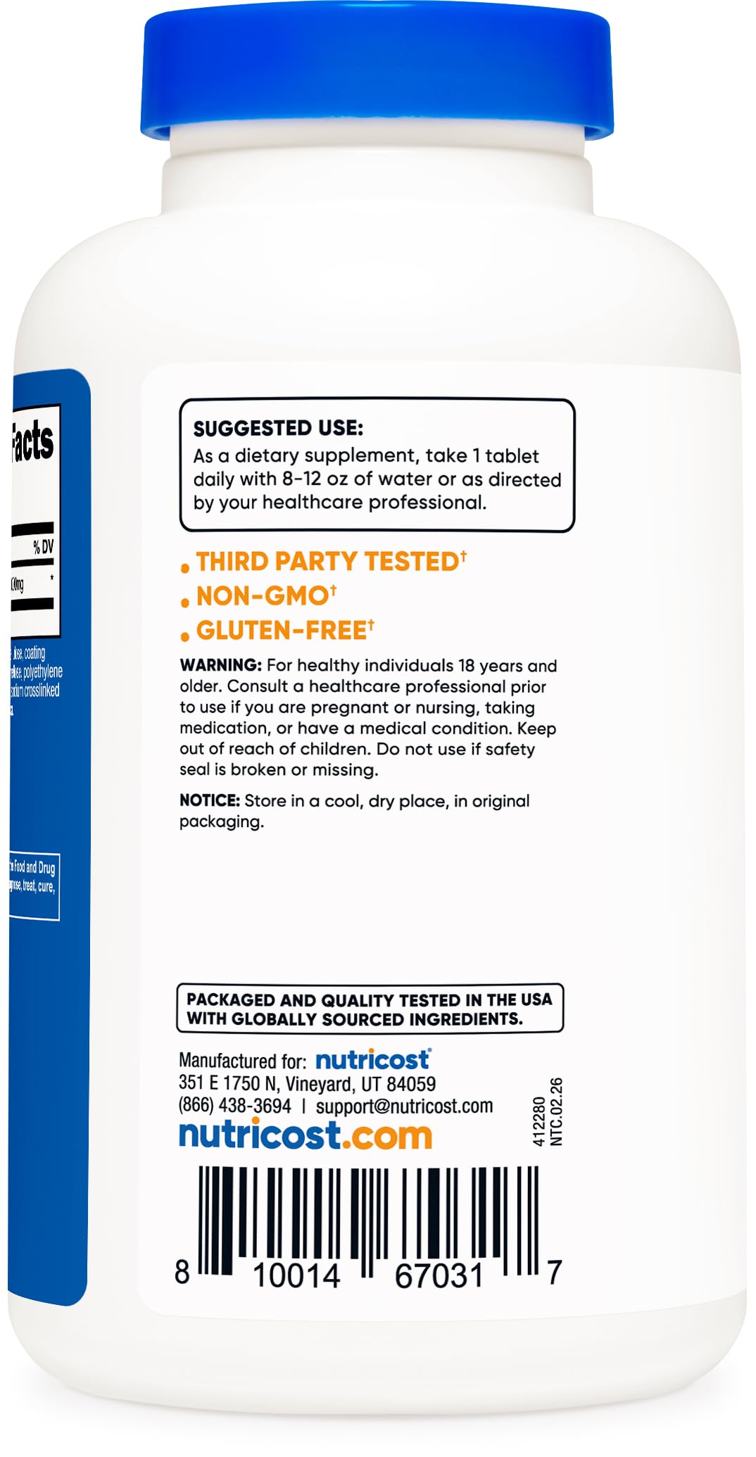 Nutricost L-Arginine 1000mg, Amino Acid Tablets (150 Tablets) — Amazon image 4
