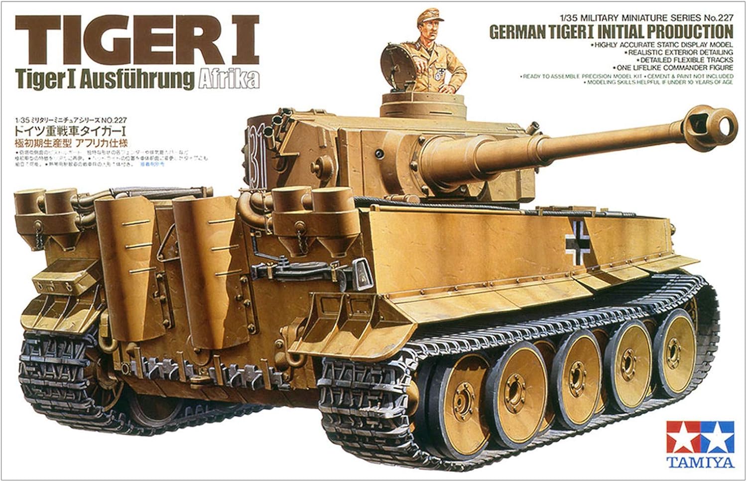 Black Friday - 50% OFF Tamiya Mini 300035227 – 1: 35 WWII Tiger I Initial/Early Vehicles Exclusive Special Tamiya Mini 300035227 – 1: 35 WWII Tiger I Initial/Early Vehicles