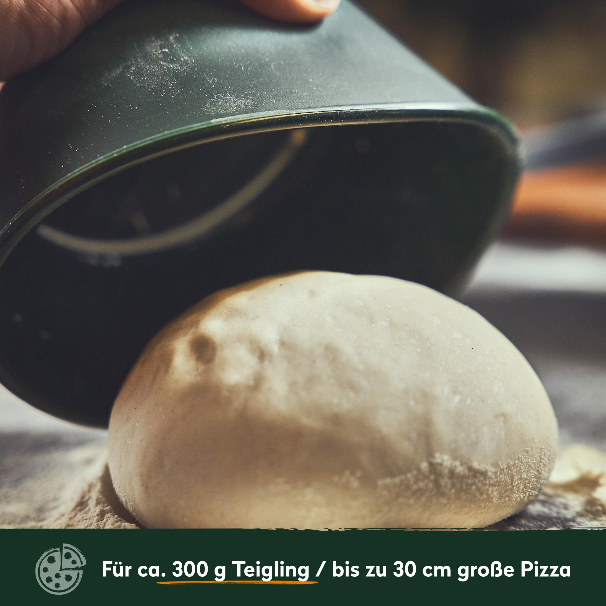 BURNHARD Scatola per impasto pizza set da 6, lavabile in lavastoviglie, resistente a temperature da -20°C a 230°C, impilabile, ideale per impasti da 300g, Ø 30cm pizze – Scatola professionale per