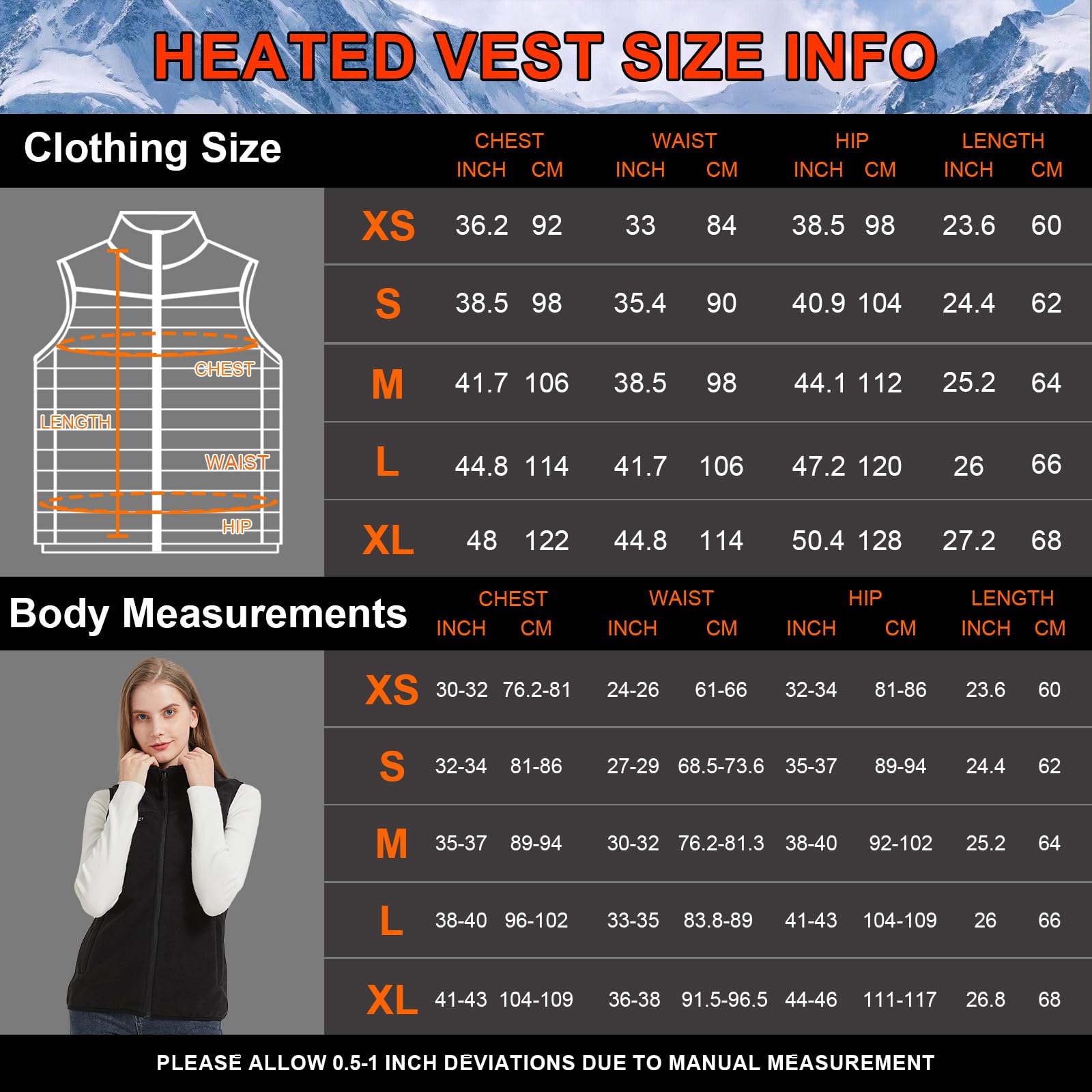 Gokozy Gilet Chauffant Femme Polaire avec Batterie,Polaire Veste Chauffante Femme,Doudoune Chauffante Femme Gilet Chauffant avec 3 Températures pour Randonnée Ski Camping