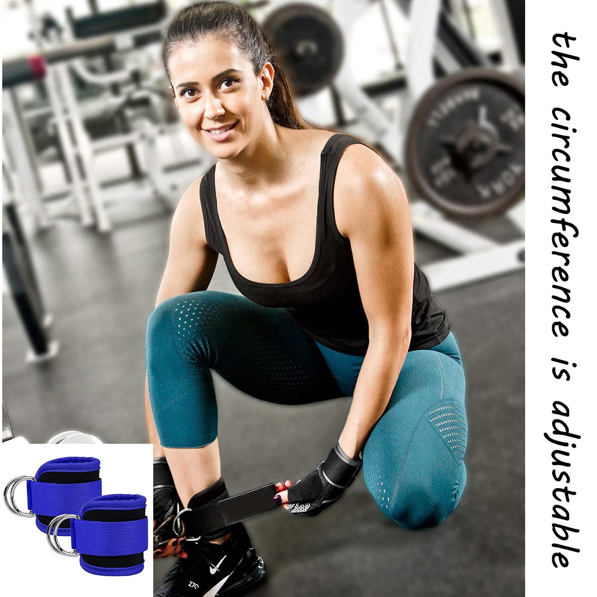 MERCURYAL Cavigliere Cavi Palestra - Cavigliere Pulegge Gym - Accessori Palestra - Cavigliera Adatto per di Allenamento Glutei e Esercizi Gambe con Cavi - Ankle Straps Gym per Uomo & Donna (Rosa