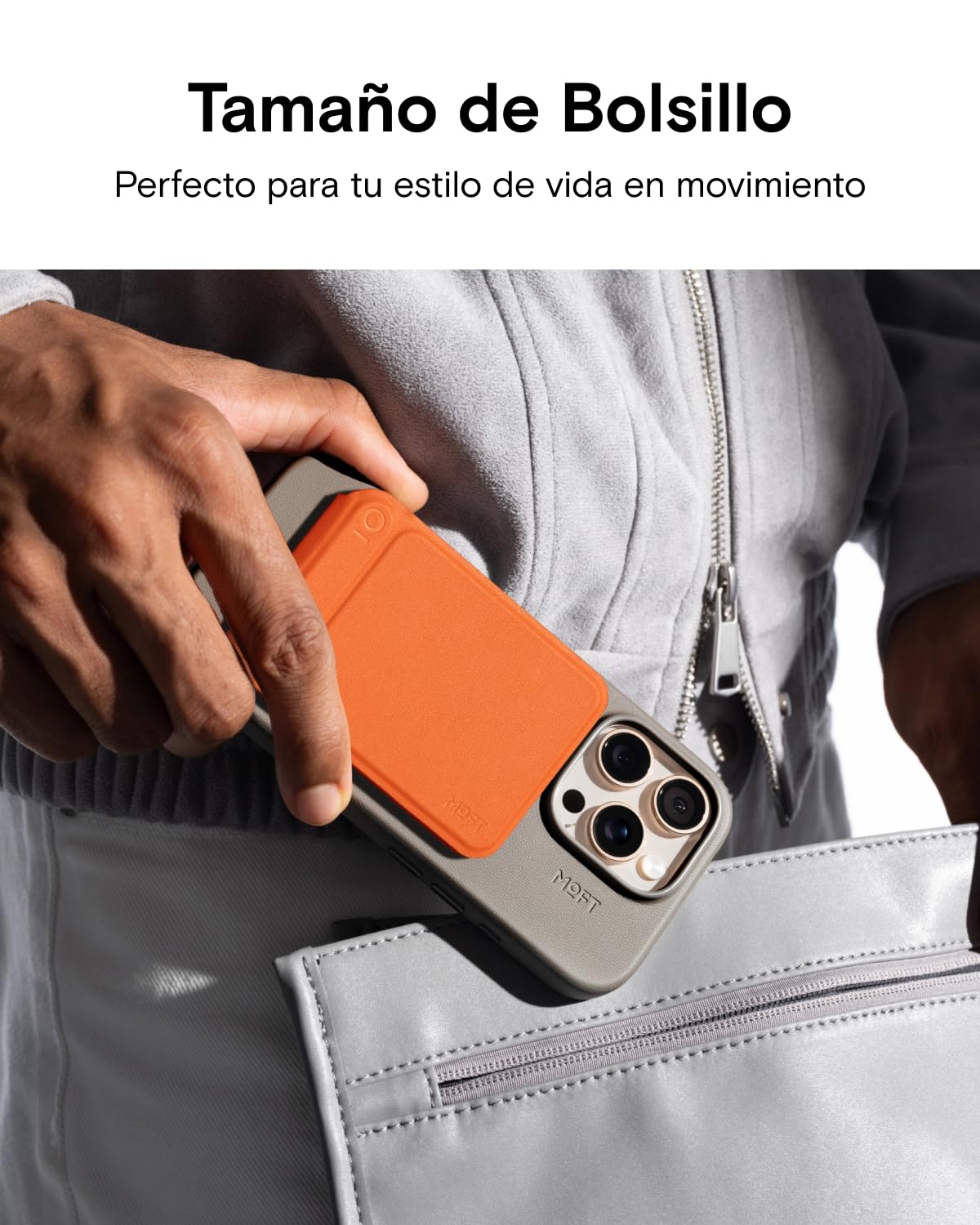 MOFT Tarjetero y Trípode Móvil, Trípode Smartphone Soporte Teléfono Compatible con Magsafe, MOVAS Tarjetero Plegable para Teléfono con Fuerte Magnetismo (Negro Azabache)