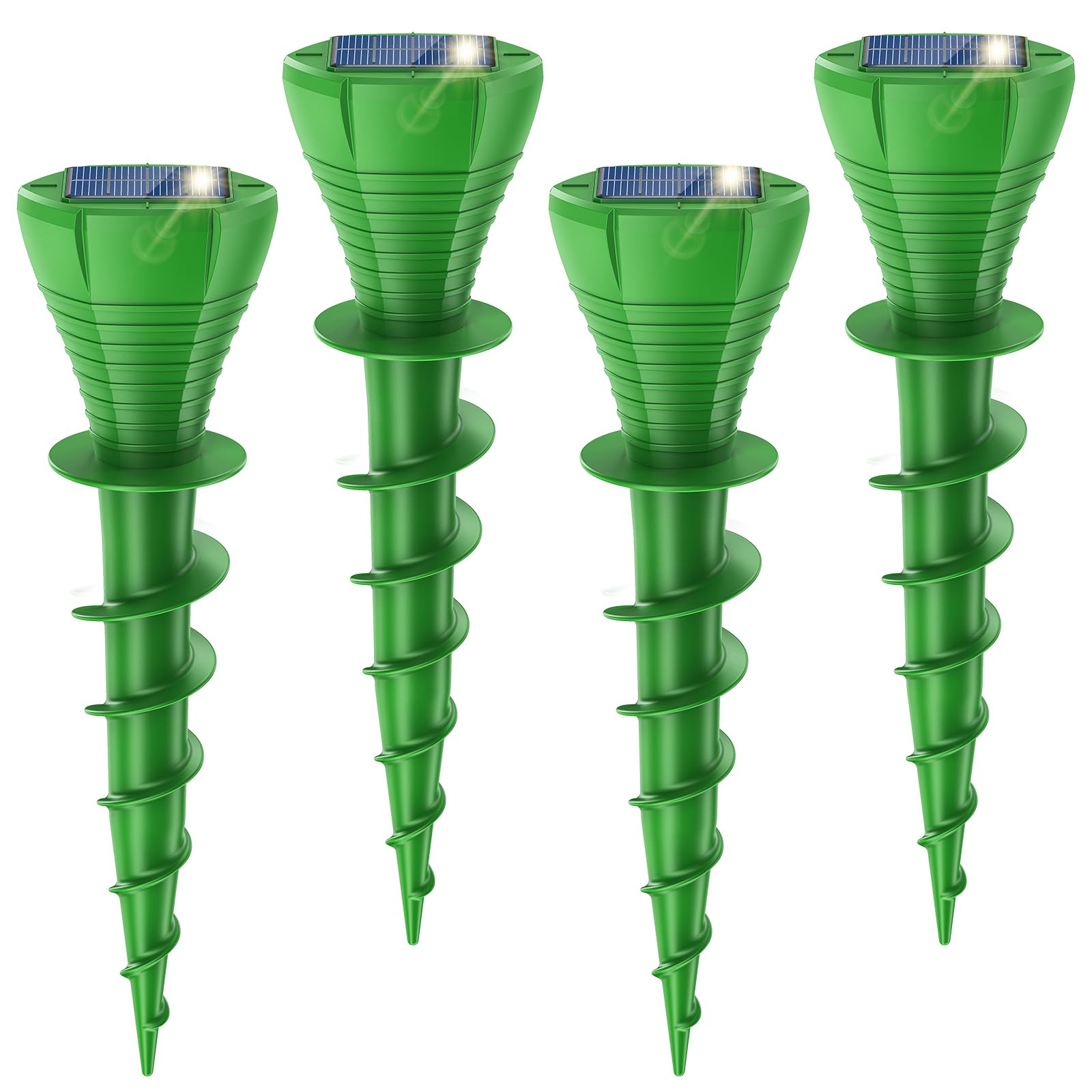 TWONION 4-Pack Solar Powered Mole Repellent