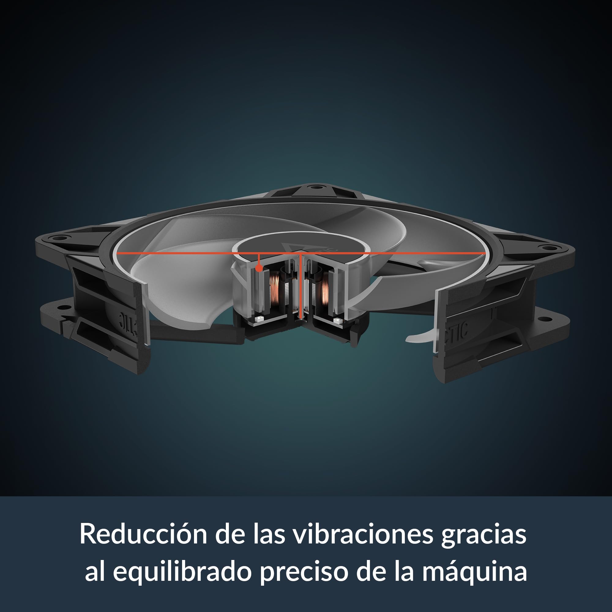 ARCTIC P12 Pro Reverse A-RGB (3 Pack) - 120 mm Ventilador Prémium con flujo de aire inverso, Ventilador PWM con divisor de cable en Y, 500-3000 rpm, 0 rpm <5% PWM, 5V Digital RGB, FDB, 4-Pin - Negro
