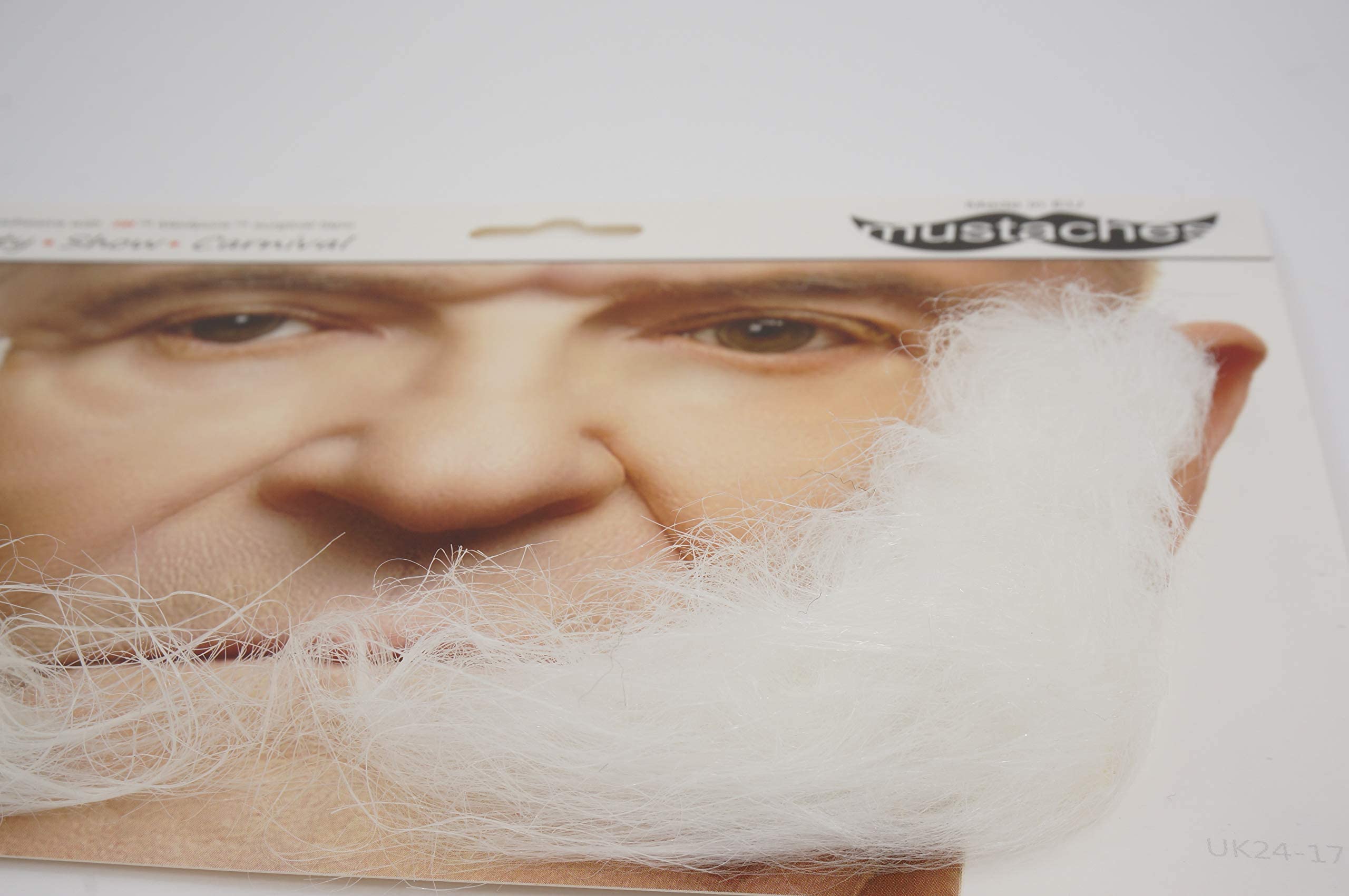Mustaches 付け頬ひげ　付け顔ヒゲ　ホワイト Amazon | Mustaches 自己粘着 L Shaped Sideburns 付け頬ひげ