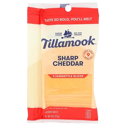 TILLAMOOK Cheddar Sharp Slices, 8 OZ