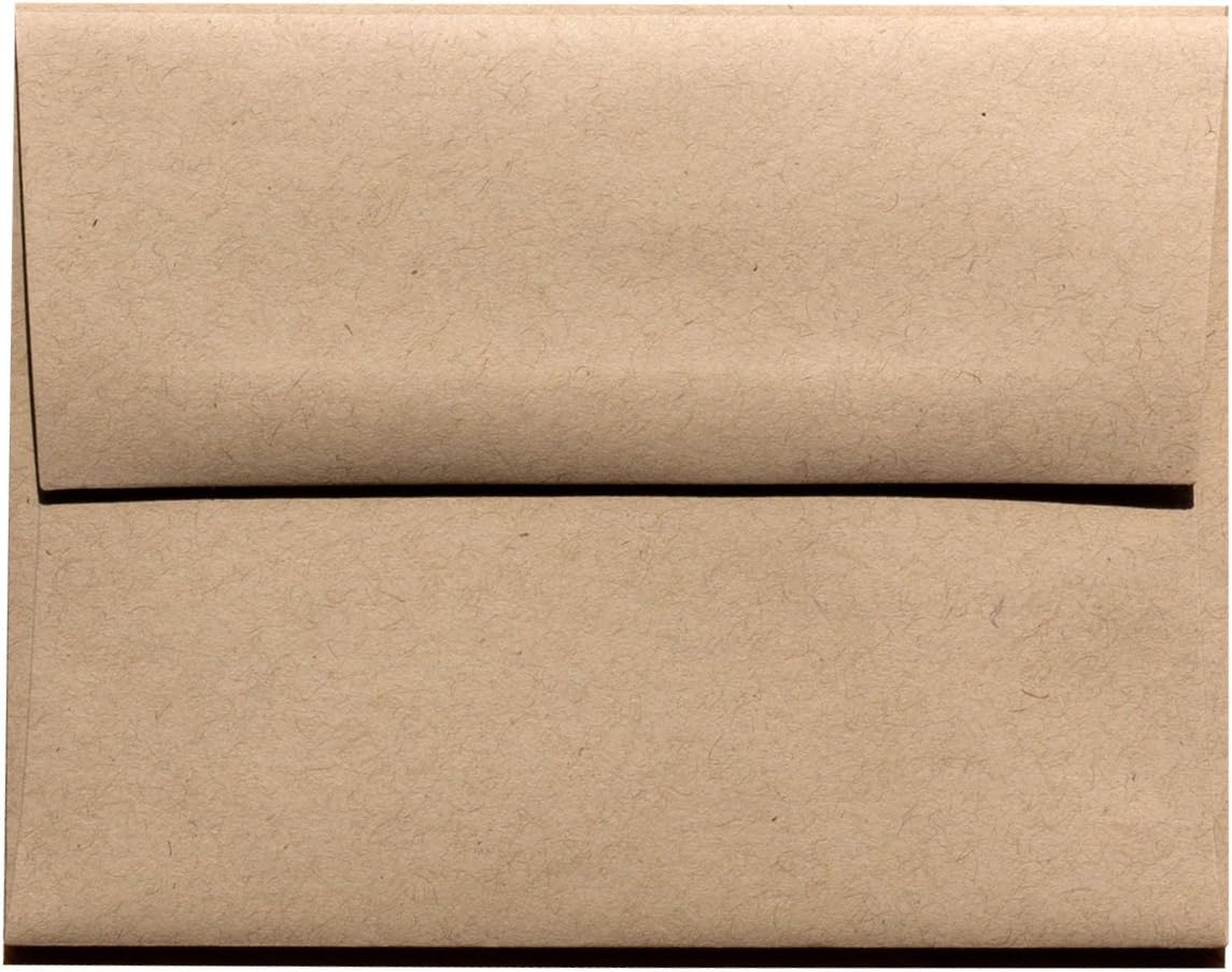 PaperPapers A2 Invitation Envelopes - Basic Fiber-Speckle Kraft - 250 Envelopes per pack
