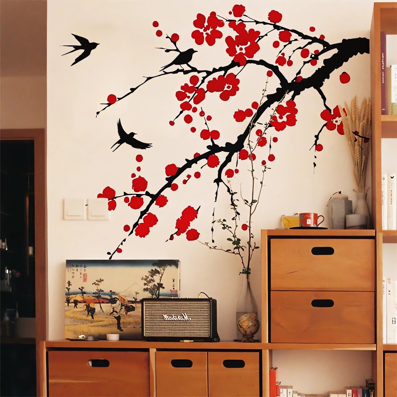 Autocollants muraux en vinyle amovibles pour décoration salon