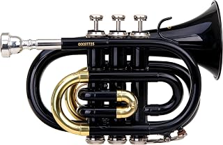 Classic Cantabile Brass TT-400 Bb Pocket Trumpet Brass Bell Diameter 93 mm Bore 11.…