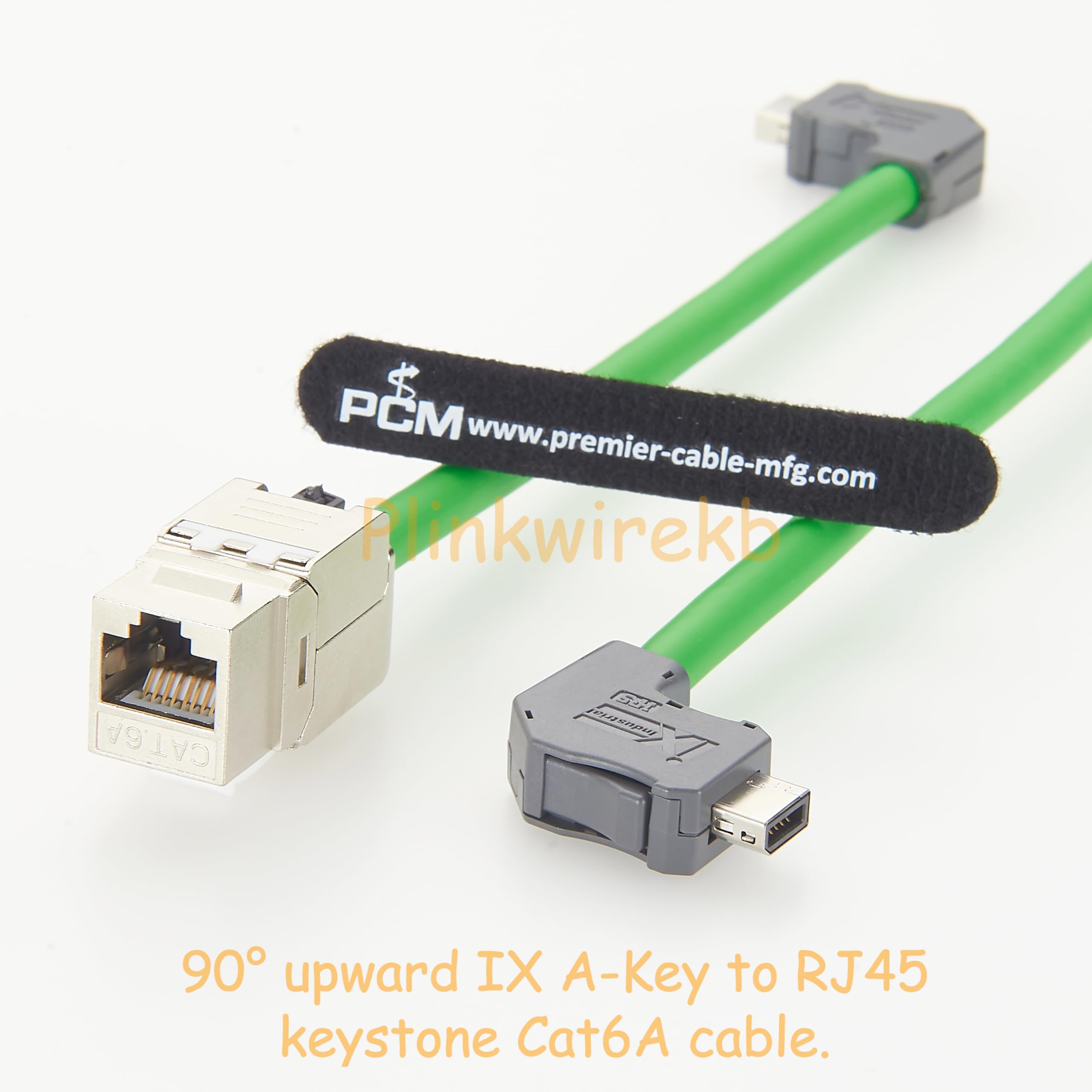 IX A-Key na RJ45 Keystone Cat6A 10G przemysłowy kabel Ethernet (2 m)