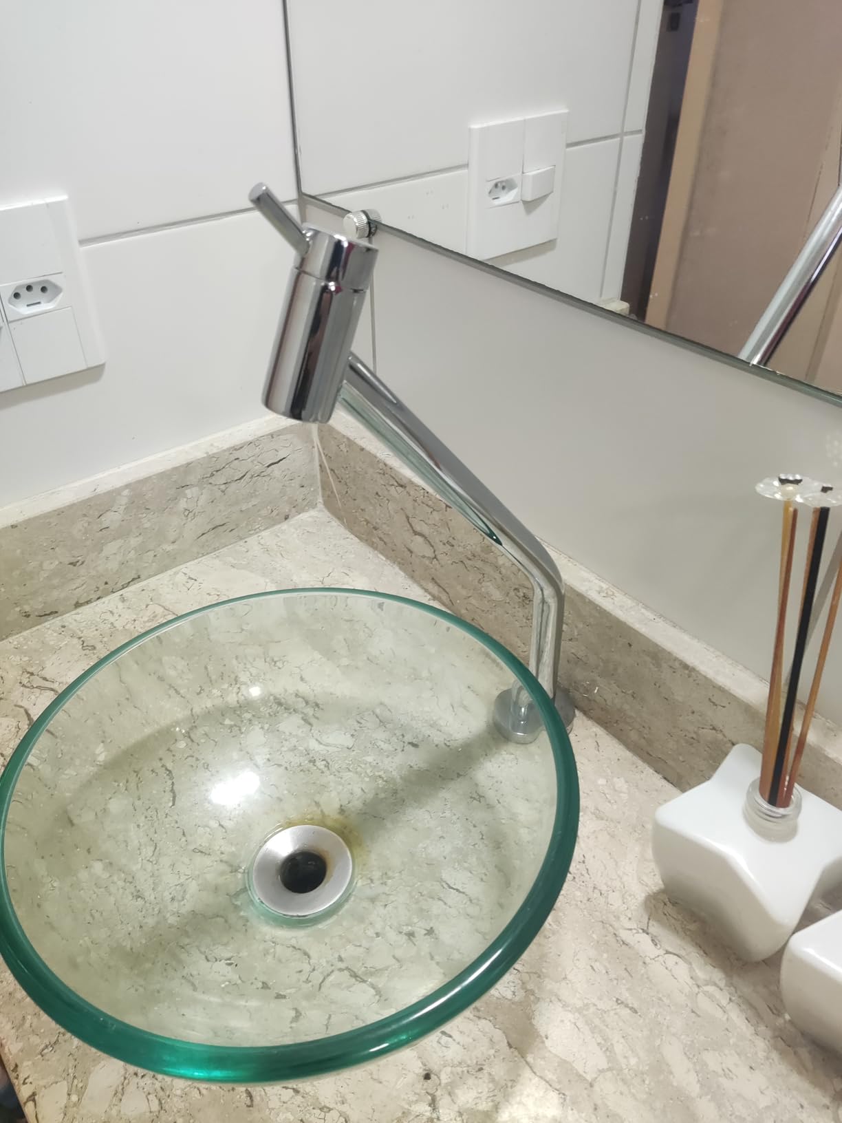 Torneira Lavatório Mesa Bica Alta DN15(1/2) Docol Cromado, Loggica