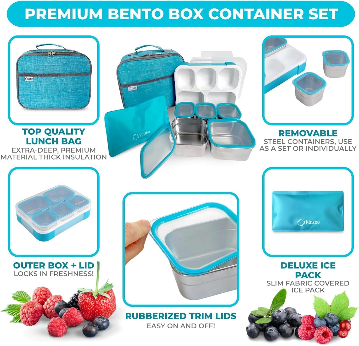 Stainless Steel Kids Bento Lunch Box