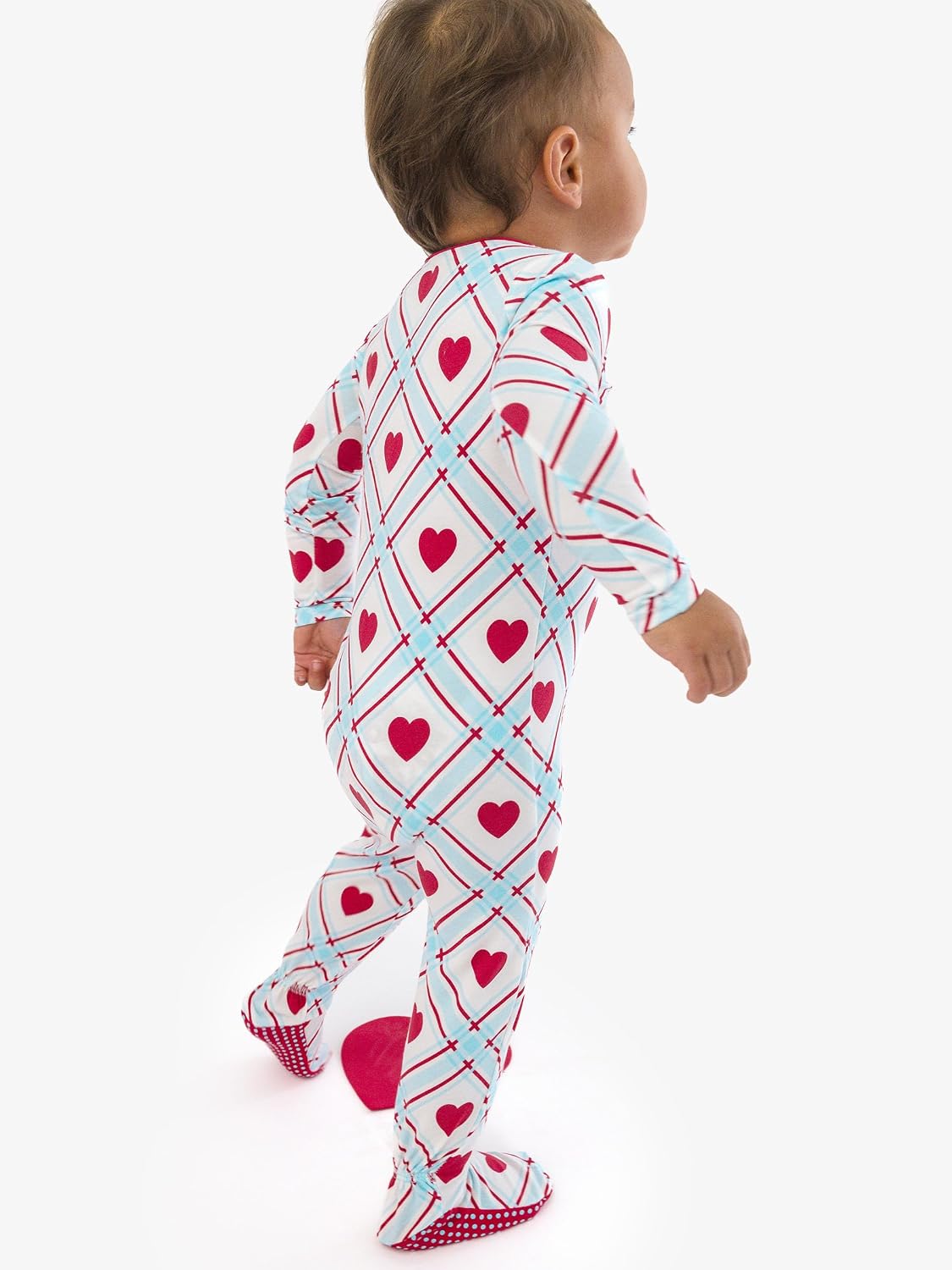 RuffleButts Unisex Modal Blend One Piece Footie Pajama