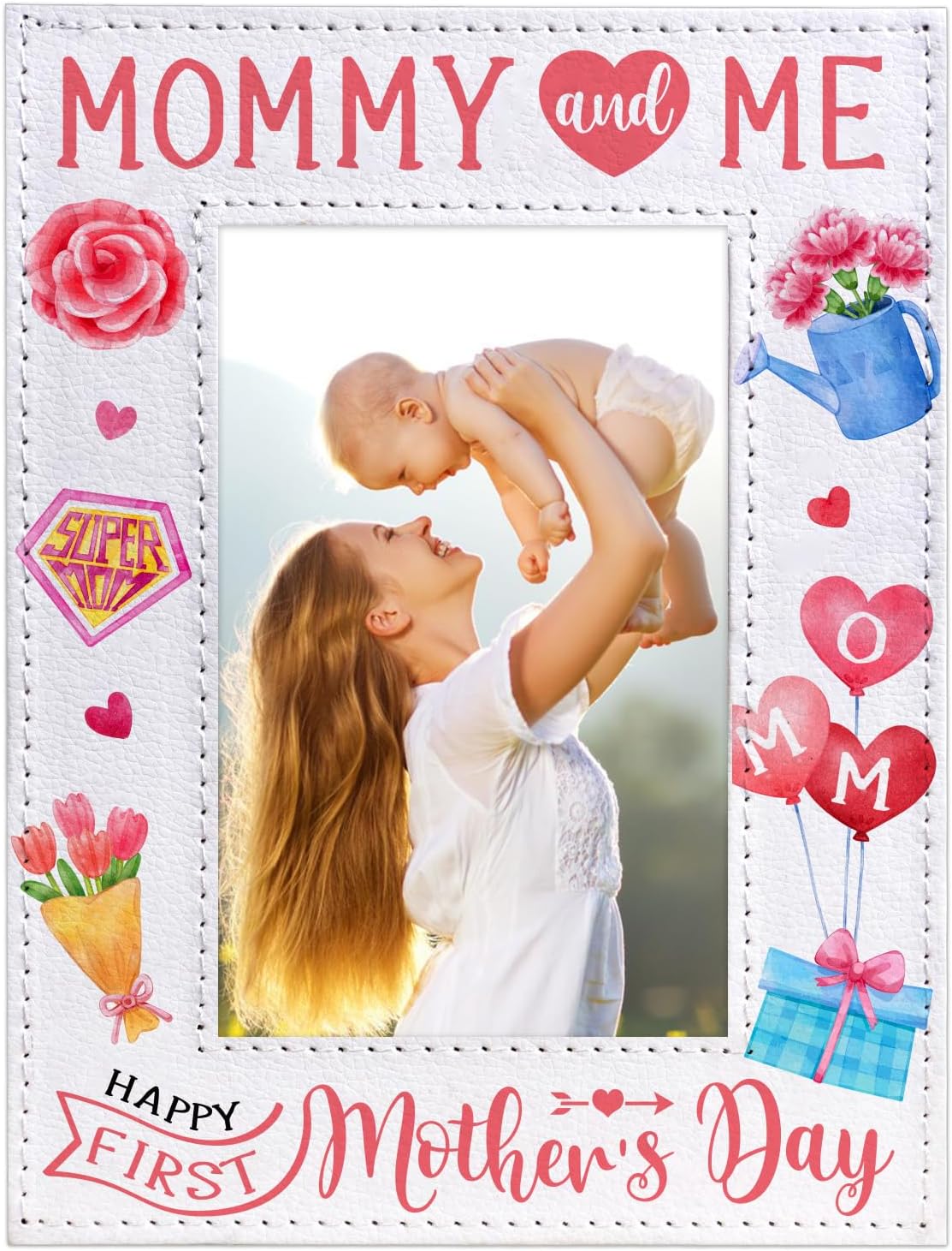 WaaHome first mothers day picture frame for new mom from baby nursery decor