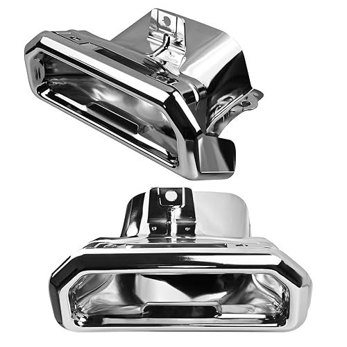 Vanshly 2253506 Exhaust Tips Bezels RH/LH 1 PAIR Compatible with 2019.2020.2021.2022.2023 2024 Chevy Silverado/GMC Sierra (Polished)