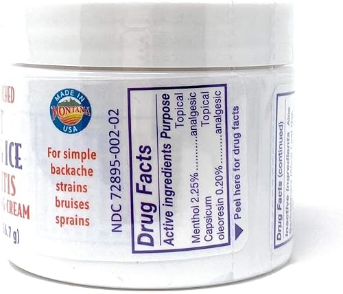 Miniatura 4 de Montana Emu Ranch - Emu Hot Spice & Ice Skin Cream con pimiento y gaulteria en tarro de 2 onzas, enriquecido con aceite de emú puro