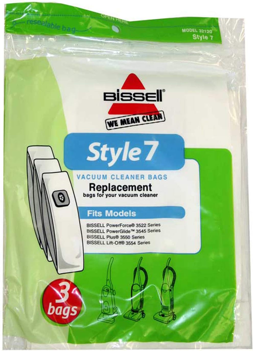 Bissell Vacuum Cleaner Bags Genuine Style 7 3 Bags...