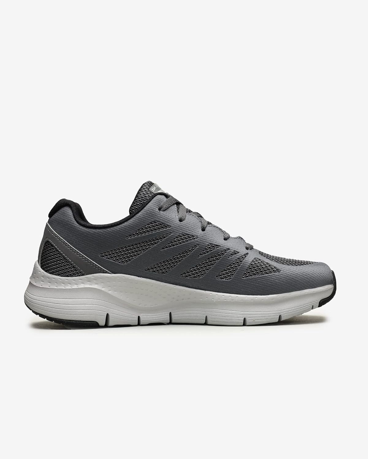 Skechers Mens Arch Fit Charge Back 8 X-Wide Charcoal/Black