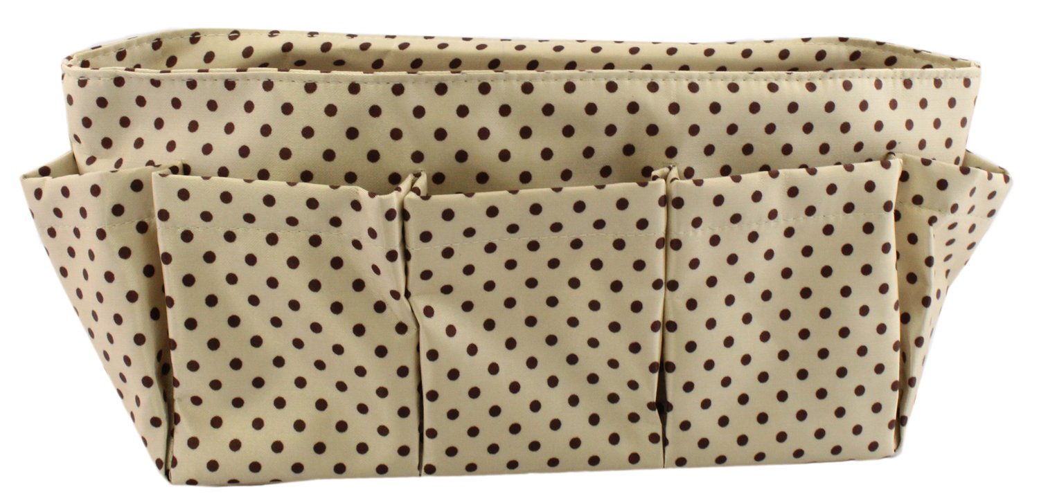 Storage Box benri-na sukkirin Multi-function Small Bag Brown 25 × 10 × 14 cm