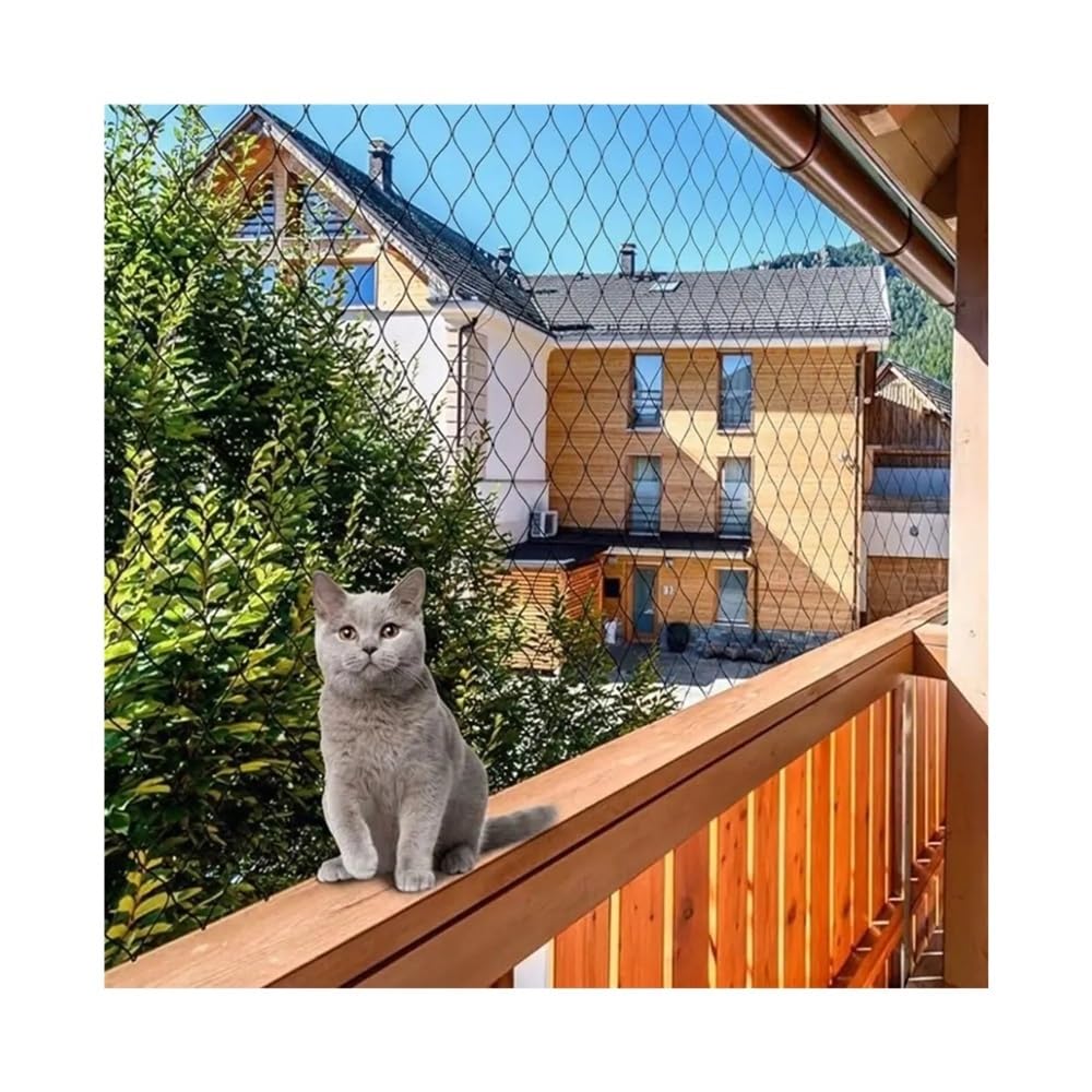 Katzenschutzzaun, schneidbares wetterfestes Balkonnetz(3x4m)