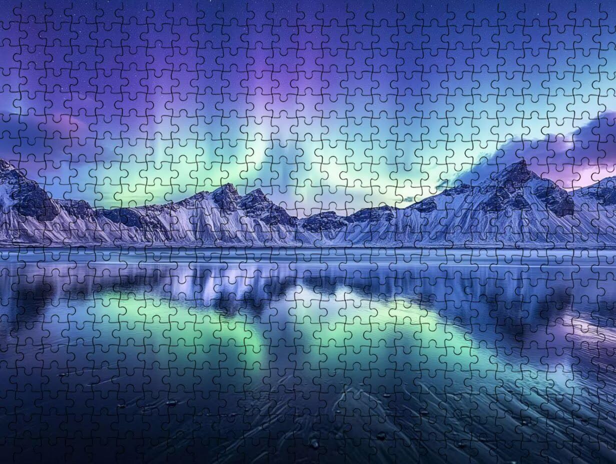 Clásicos Puzzle 4000 para Adultos, Aurora De MontañA Nevada LDYQS7-638