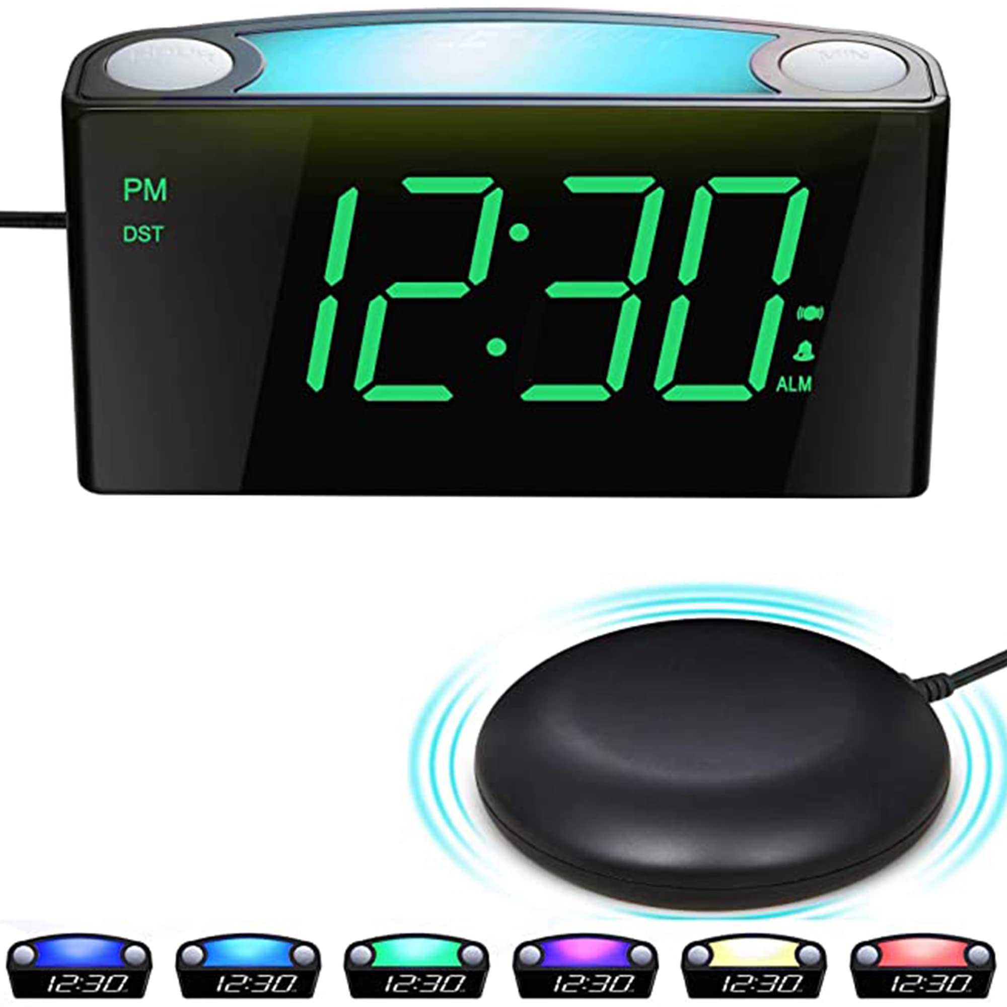 Réveil Vibrant Sous Oreiller – Alarme Muette Par Vibration, 3 Intensités, Design Chat, Pour Dormeurs Lourds Ou Malentendants