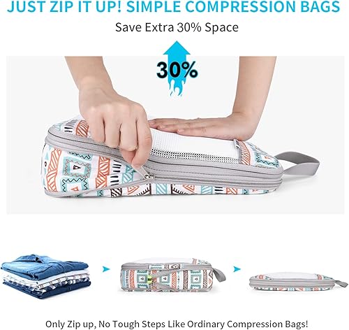 Miniatura 2 de Gonex cubos de compresión para embalaje, almacenamiento organizadores en cubo de malla extendible