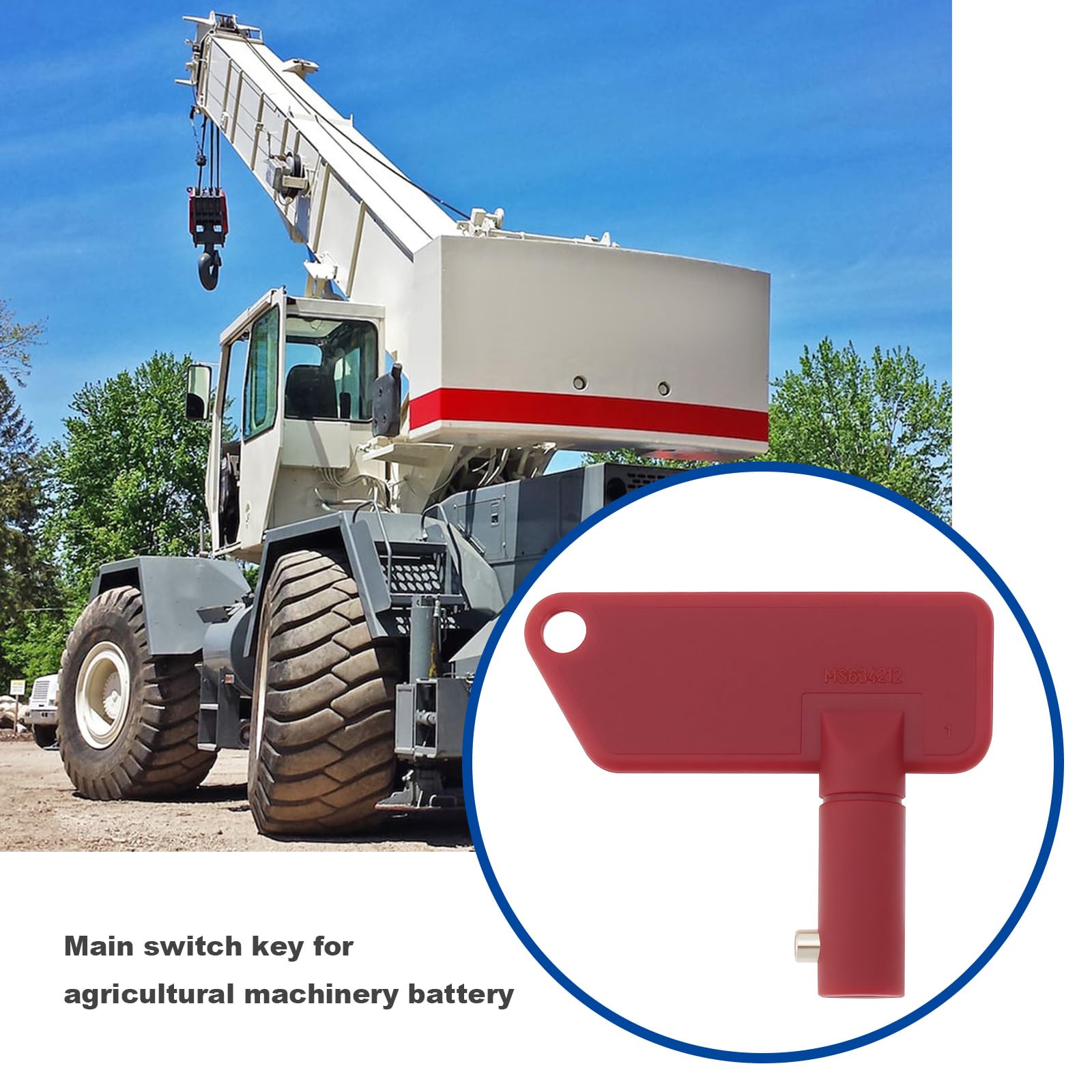 SG Store 5 Chiavi Principali Per Impianto Compatibili Con Batteria Terex E Chiave Principale Di Scollegamento MS634212
