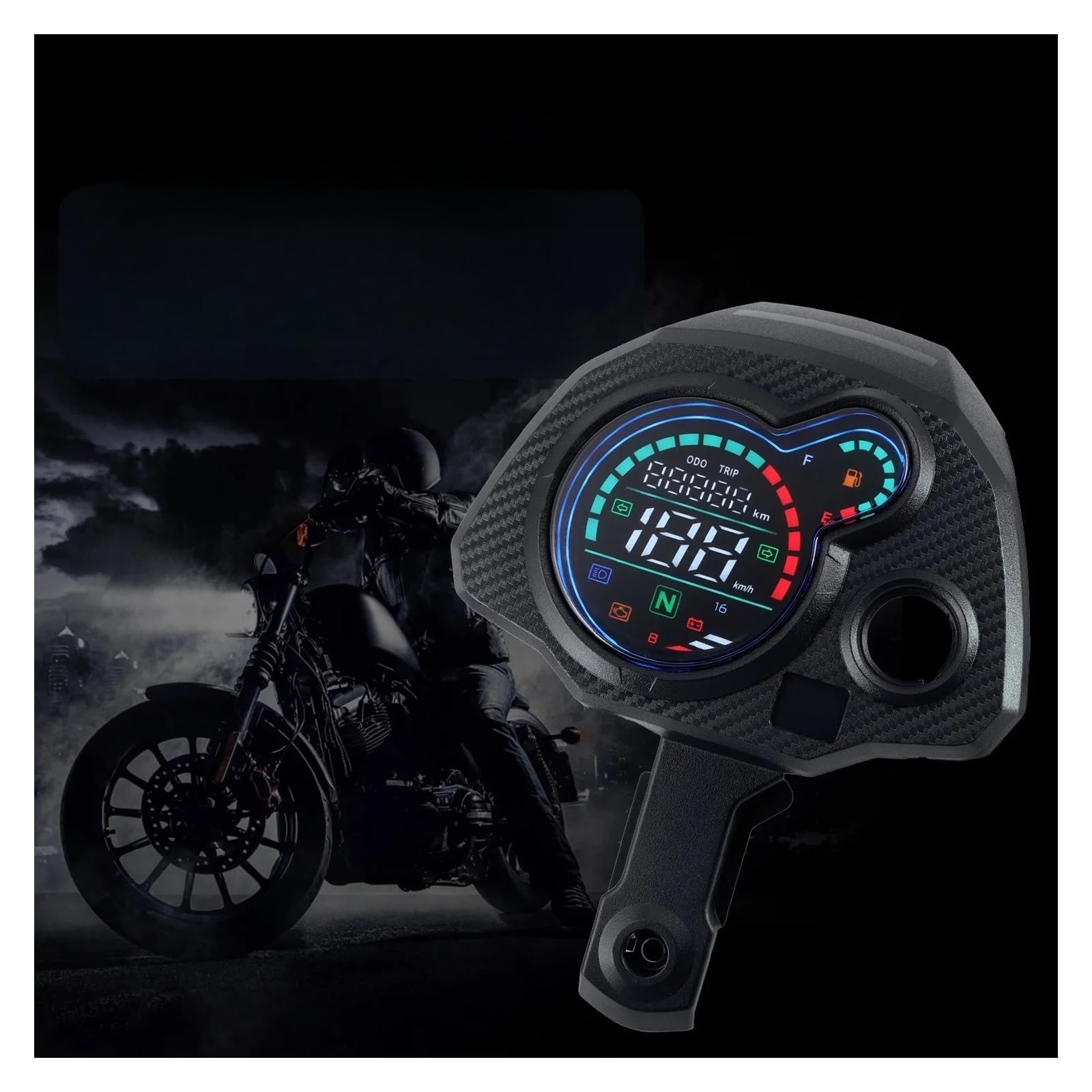 Gruppo Strumenti Moto Tachimetro Contagiri Contachilometri Sostituzione Cruscotto Digitale Per Navi 110 Con Staffa