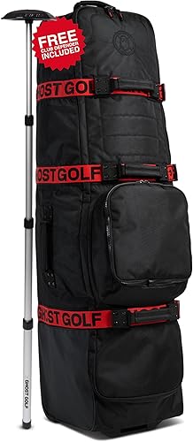 Vista 7 de Ghost Golf AWOL Golf Travel Bag for Airlines with Wheels - Soft Padded Golf Club Travel Cover Fits All Stand & Cart Bags - Lockable Zippers, Water