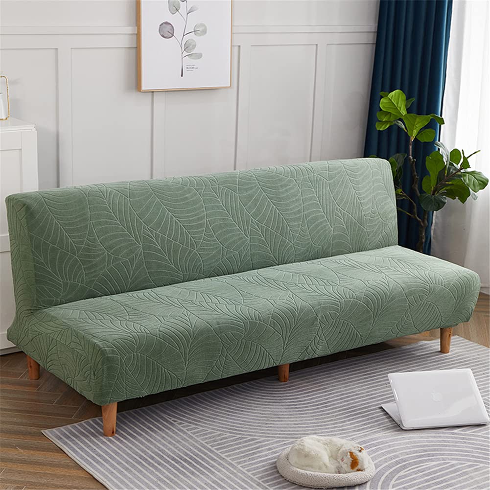 Funda de sofá gruesa antideslizante elástica para sofá cama Clac plegable, diseño sin brazos, ideal para proteger el pelo de mascotas y decoración del hogar