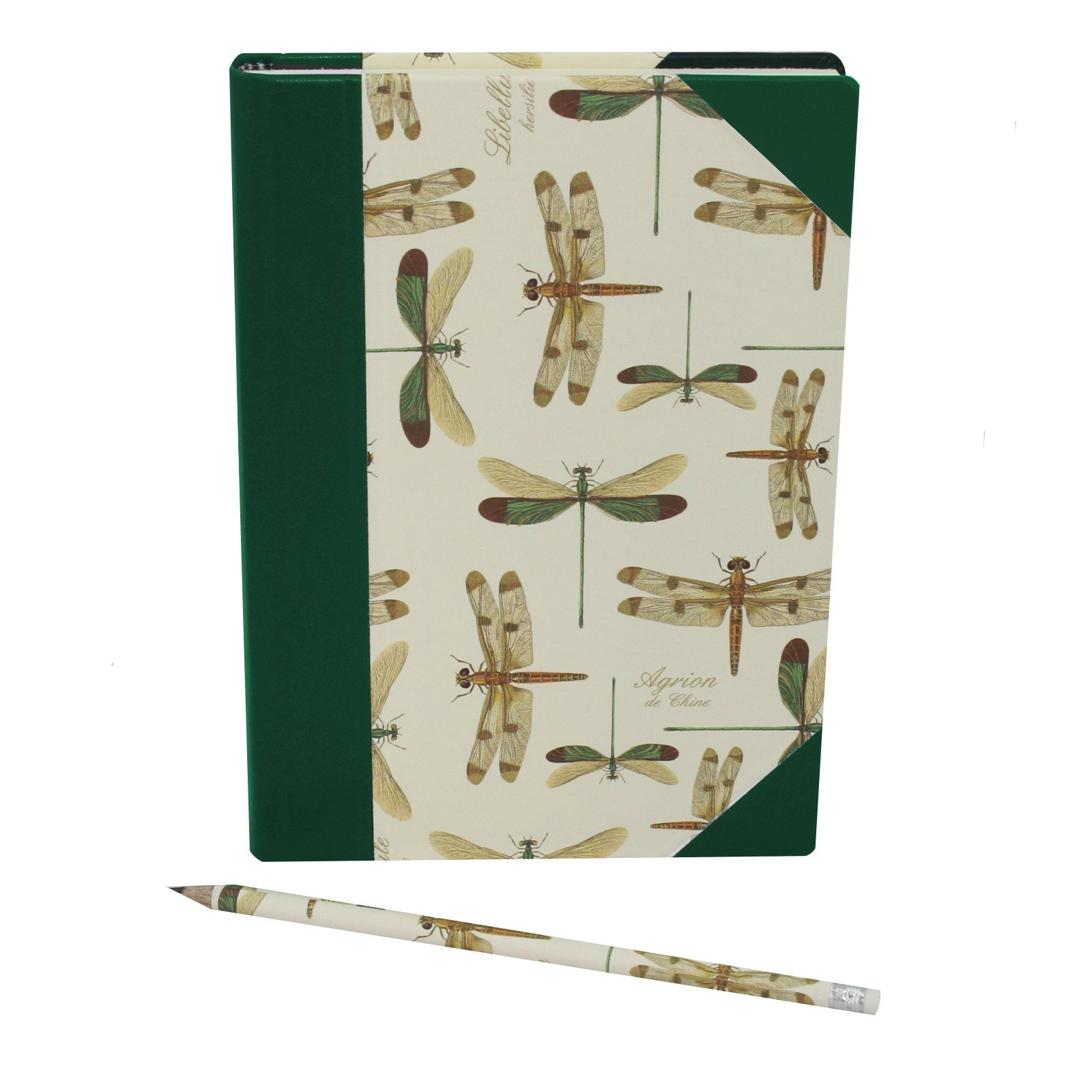 Carnet de Notes à la Main Vera Donna Libellule Anti-Transparence d'Encre avec Stylo Assorti