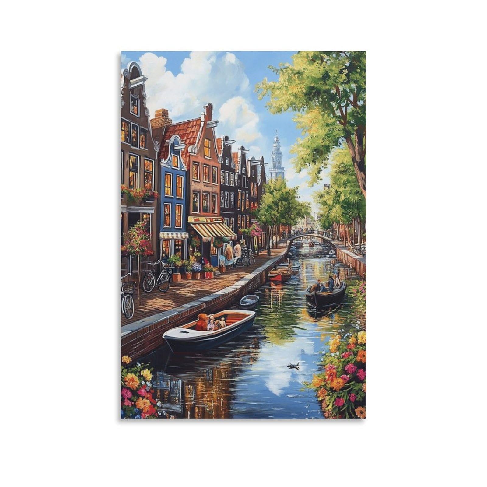 Cuadros modernos de Amsterdam poster decoracion paredes salon y dormitorio 6