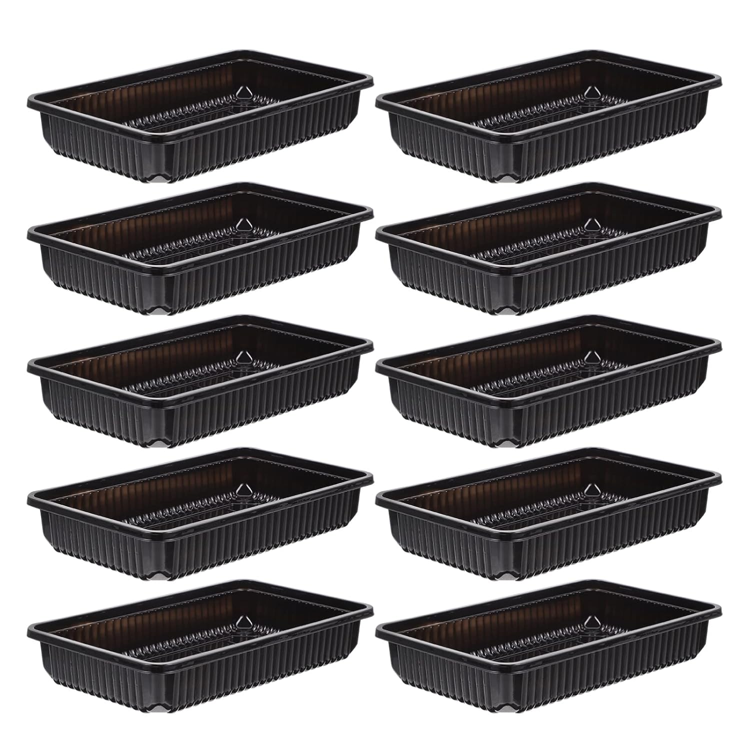DOITOOL 10pcs Garden Growing Trays Seedling Starter Trays Wheatgrass