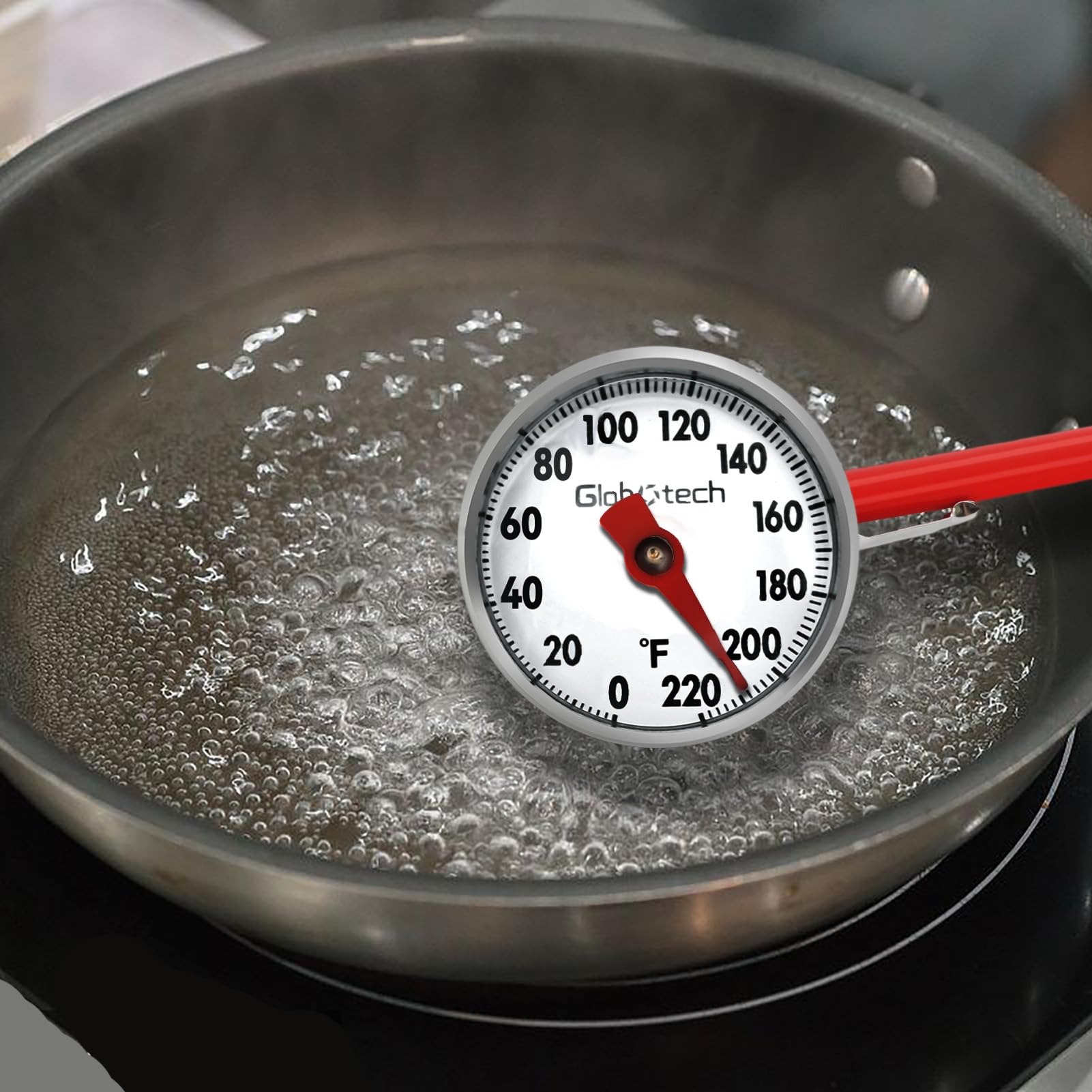 Termómetro de cocina para cocinar carne y café, termómetro de bolsillo para café expreso de bolsillo para espuma de leche, chocolate, parrilla de agua, pavo, temperatura de barbacoa, acero inoxidable,