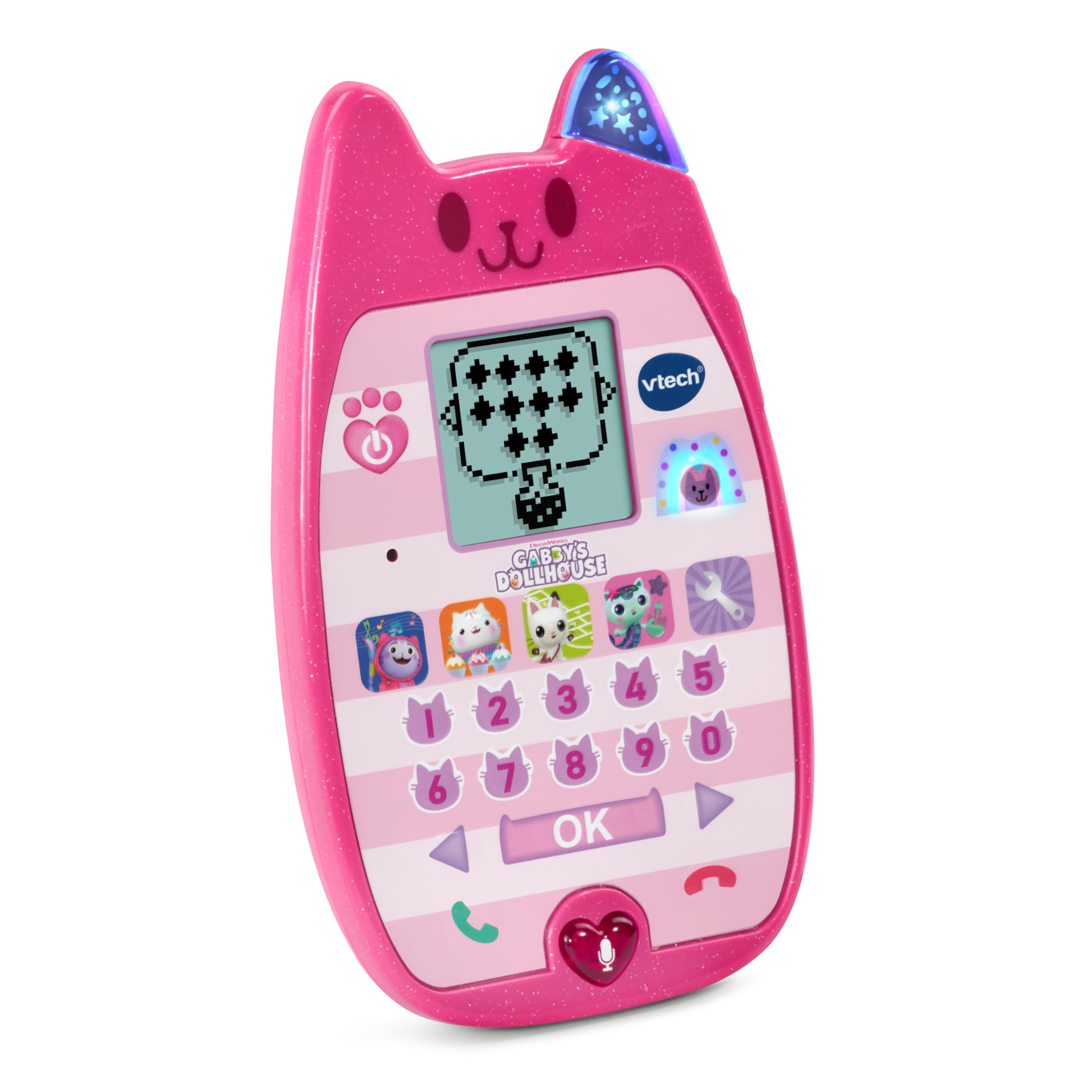 VTech A-MIAU-cinante Telephone/Gabby's Dollhouse, Colour of Spanish (80-561922)