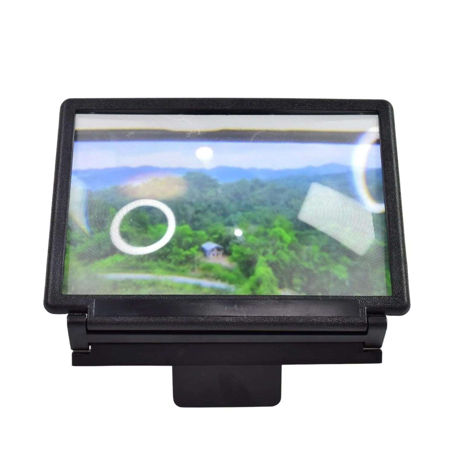12 Inch 3D HD Mobile Screen Magnifier with Foldable Adjustable Stand Smartphone Screen Enlarger Phone Display Amplifier for Movies Videos Reading Live Streaming 1 Piece-picture-25