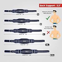 Vista 4 de DEFY - Cinturón de levantamiento de pesas con cinturón lumbar de neopreno doble cinturón de espalda de 5 pulgadas de ancho, entrenamiento