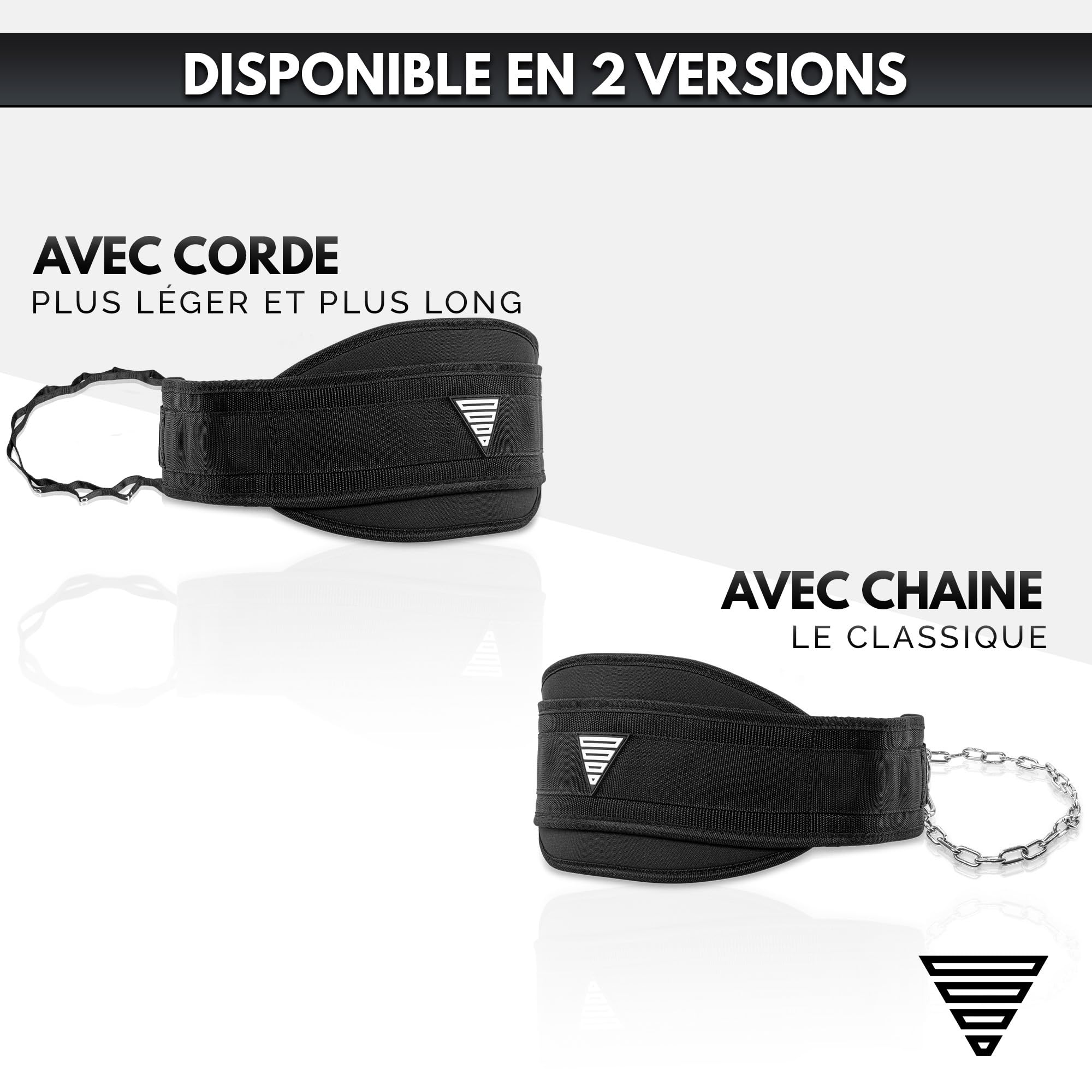 GORNATION Ceinture de Lest, Ceinture Musculation,Fixation d'un Poids pour Musculation, Calisthenics, Haltérophilie, Bodybuilding, Street Workout et Fitness, Ceinture Lestée avec Chaîne ou Corde