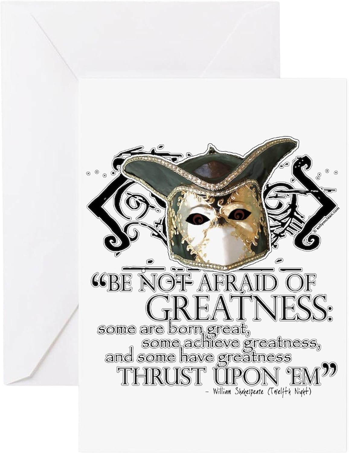 CafePress Twelfth Night 2 Folded Greeting Cards (10-pack) Matte