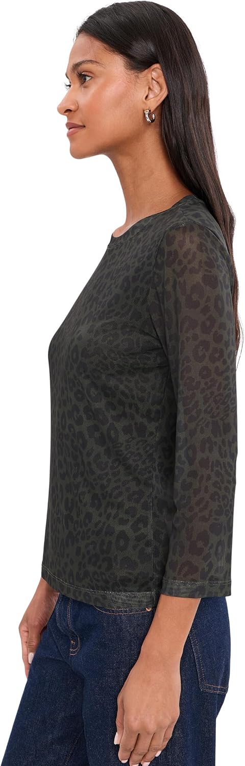 Sanctuary Mesh 3/4 Sleeve Top