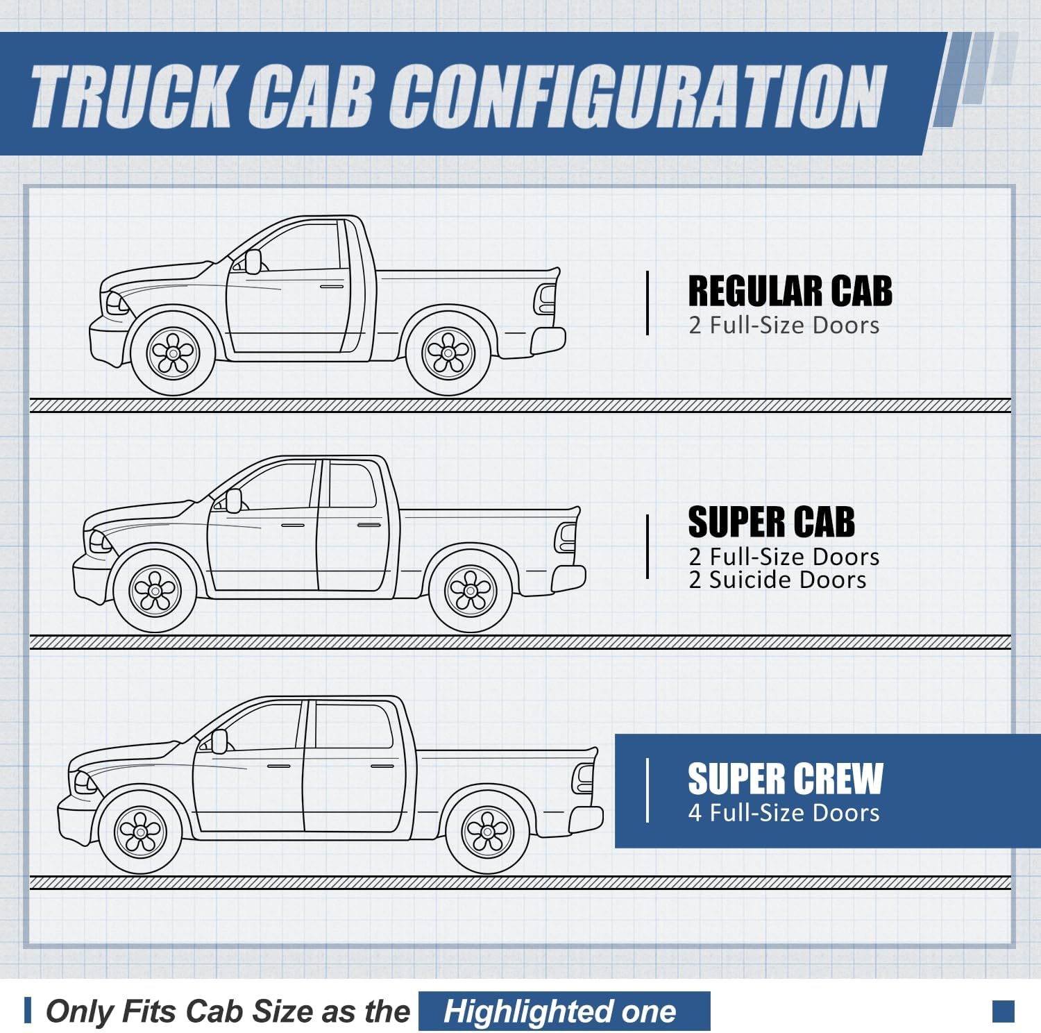 Auto Dynasty Running Boards 7 Inches Side Steps Nerf Bar for Truck Compatible with 2015-2022 Ford F150 F250 F350 Super Crew Cab, Black Powder Coated