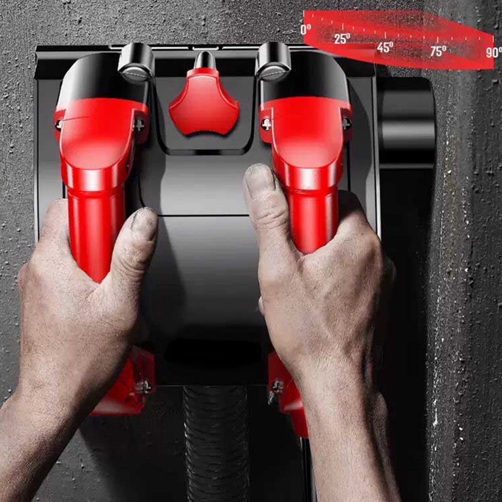 Handgeführte elektrische Wandhobelmaschine 1680W 3000 RPM Power Wall Scraper Wall Shovel Machine Betonwandhobelmaschine für Wand Renovierung, Zement Stripping mit Tragetasche