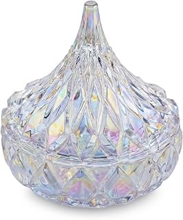 Godinger Hershey Candy Dish, Chocolate Dish, Crystal Decor (Iridescent) Living Room & Dining Room Decor