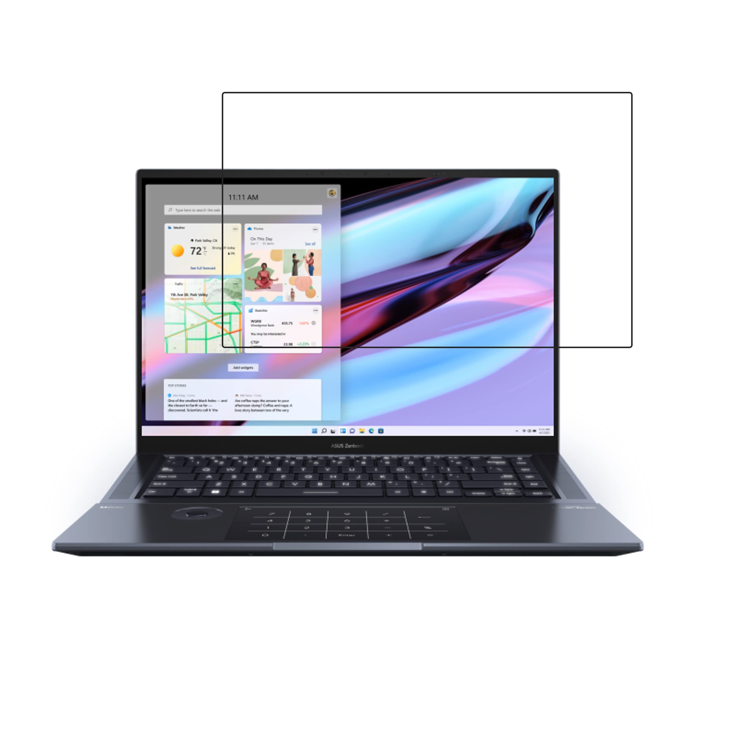 DVTECH® 9H Protective Ultra Clear Unbreakable laptop Screen Protector for ASUS Zenbook Pro 16X OLED (UX7602)(16inch) (Not a Tempered glass) (B0BWFHD22K) Amazon Price History, Amazon Price Tracker